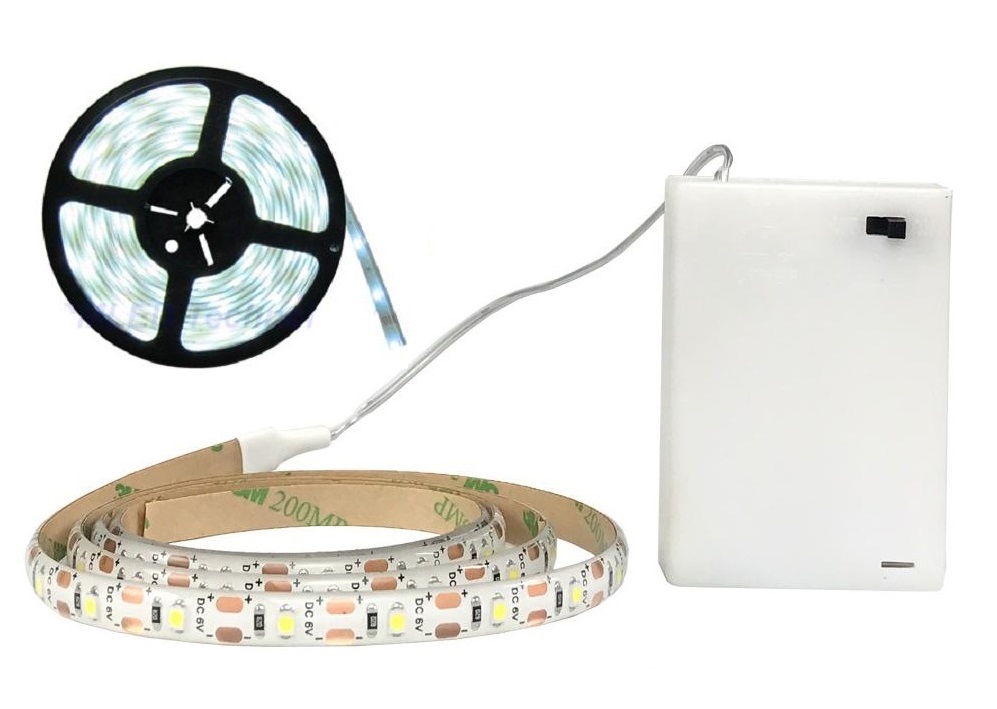 Lighting B3512 LED pásek čistá bílá na baterie 2 metry