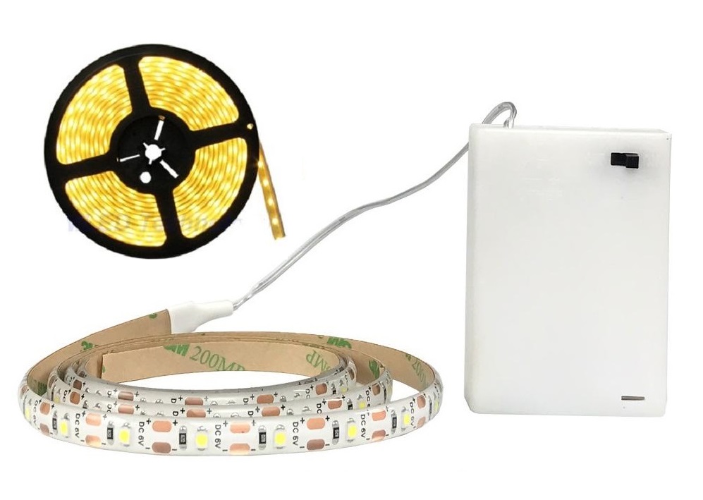 Lighting B3522 LED pásek IP65 teplá bílá na baterie 2 metry
