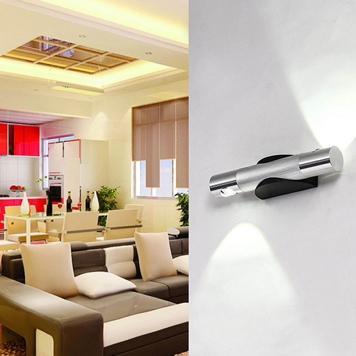 LED Light N2322 nástěnné svítidlo, bodové, 2x3W, teplá bílá 3000K