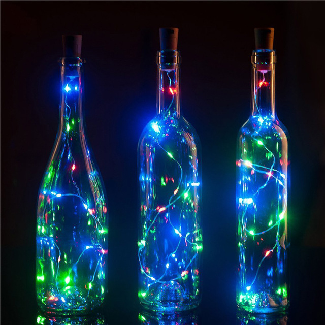 Solární světelná zátka 1metr RGB