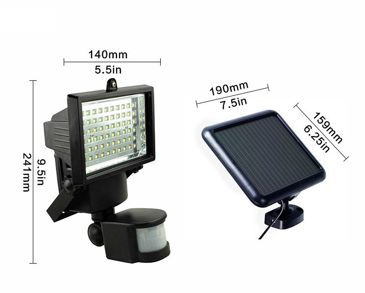 Solar SH100 solární systém s PIR čidlem 100x LED