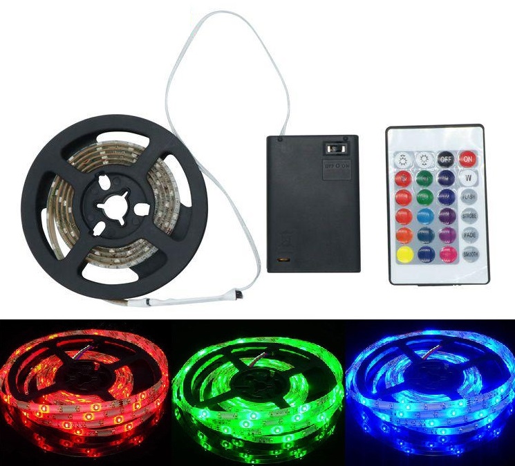 Lighting B3524 LED pásek IP65 RGB baterie 2 metry