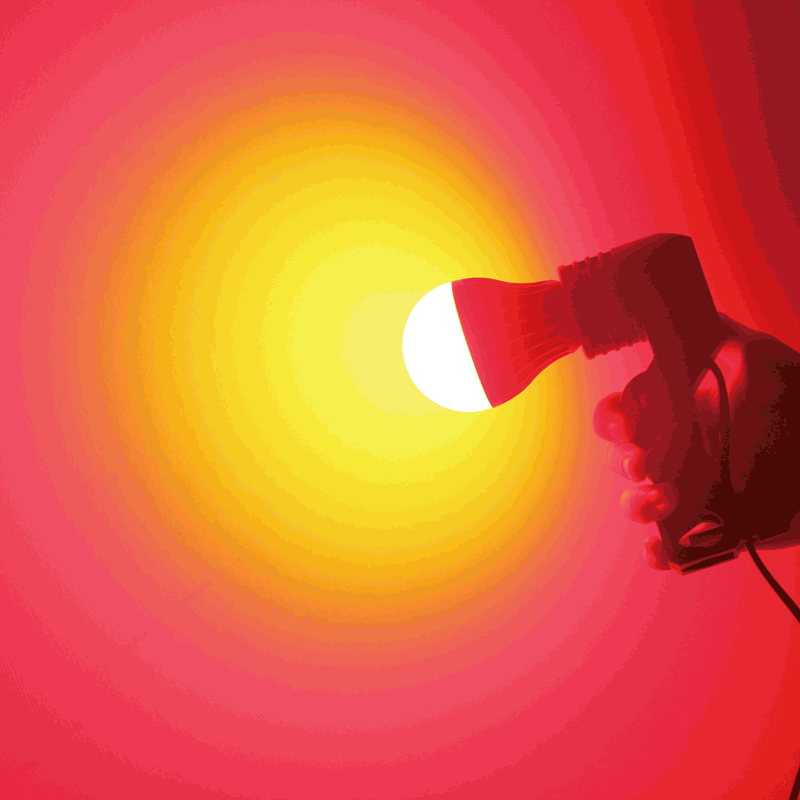 Barevná LED žárovka E27 4W RGB