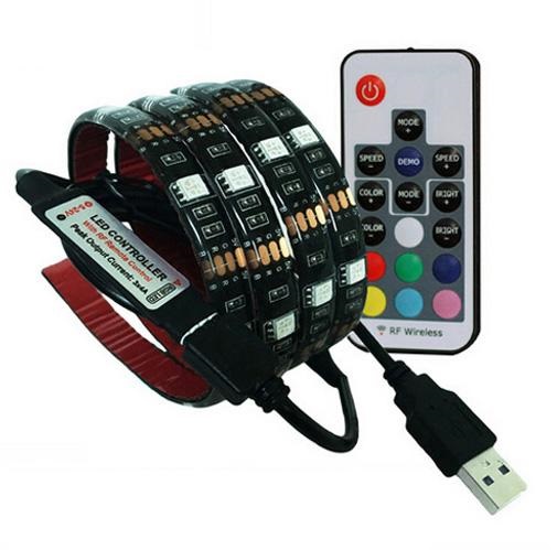 Lighting USB5572 LED pásek USB SMD5050 RGB 2 metry IP65