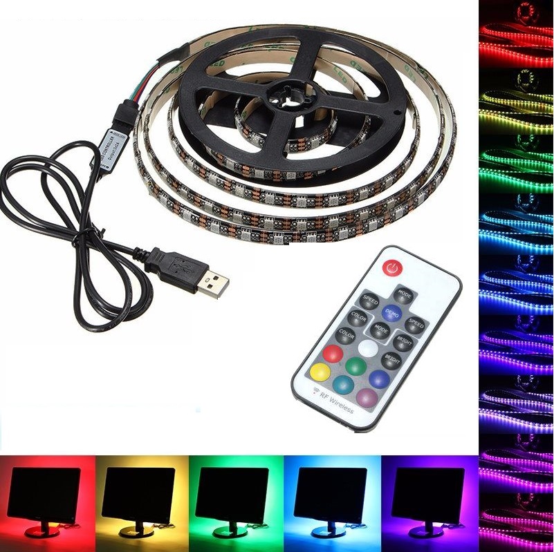 Lighting USB5573 LED pásek USB SMD5050 RGB 3 metry IP65