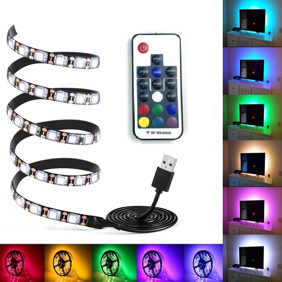 Lighting USB5575 LED pásek USB SMD5050 RGB 5 metrů IP65