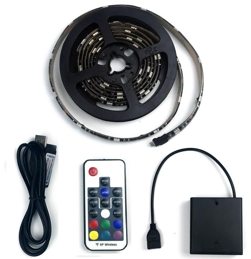 Lighting B5744 LED pásek 4 metry IP65 RGB na baterii