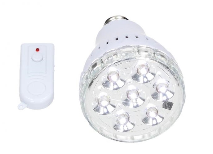 Light S-007 LED svítilna E27 3,5W dálkový ovladač