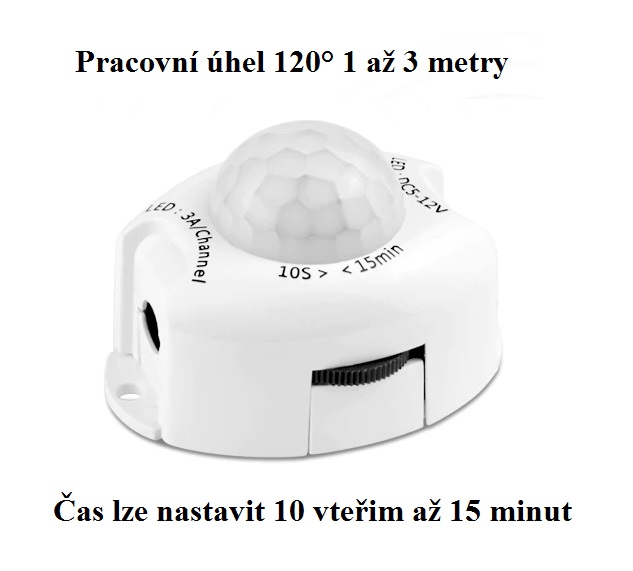 Lighting P3531 LED pásek 3 metry IP65 pohybový senzor čistá bílá