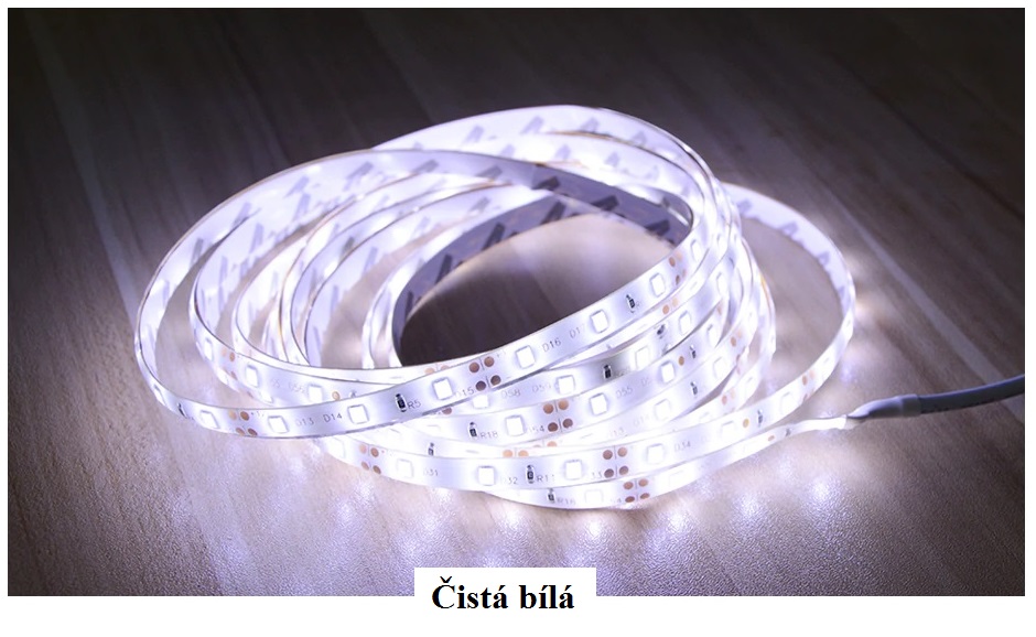 Lighting LED pásek 4 metry IP65 pohybový senzor čistá bílá