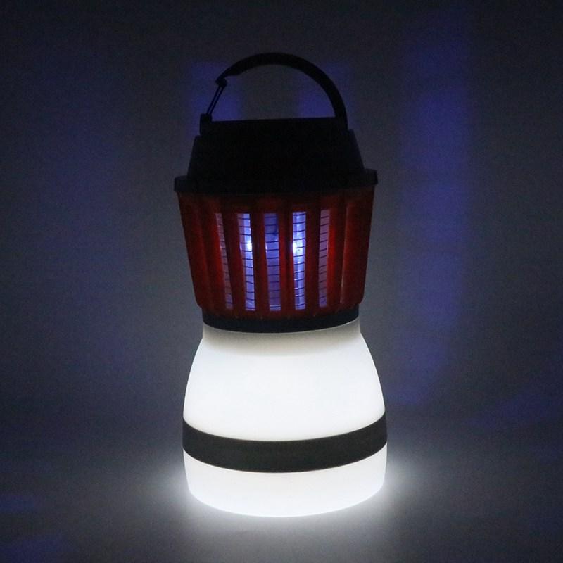 Solární hubič hmyzu s LED lampou