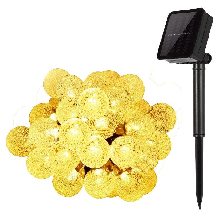 Solar 30/02 Solární vánoční řetěz - teplá bílá, 30LED/6Metrů