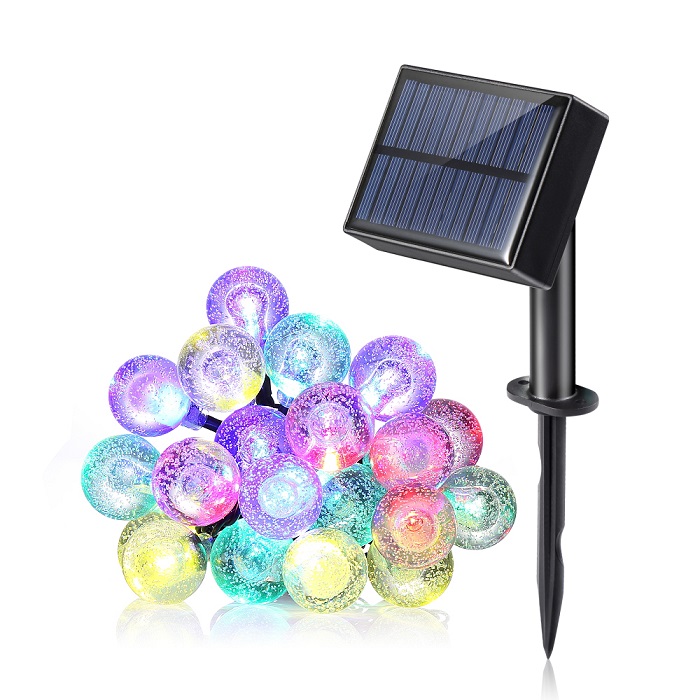 Solar 30/06 Solární vánoční řetěz - RGB, 30LED/6Metrů