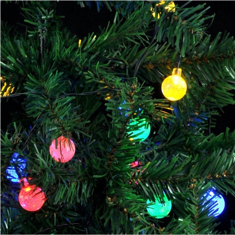 Solar 30/06 Solární vánoční řetěz - RGB, 30LED/6Metrů