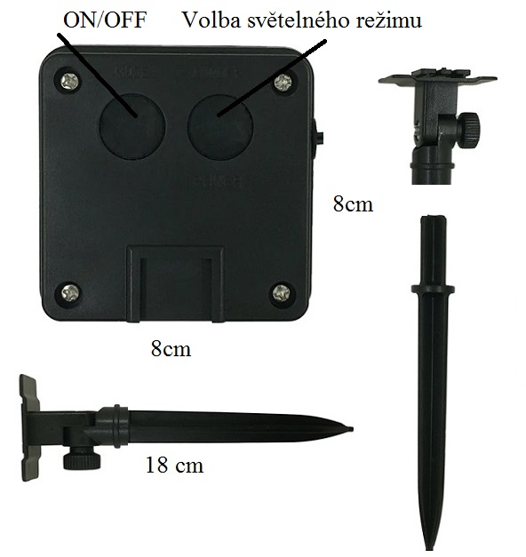 Solar R30/01 Solární vánoční řetěz - čistá bílá, 30LED/6Metrů