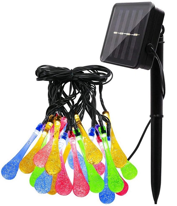 Solar R30/06 Solární vánoční řetěz - RGB, 30LED/6Metrů