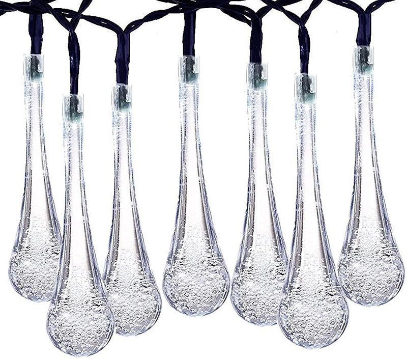 Solar SRC6M Solární světelný řetěz rampouch čistá bílá, 30LED/6 Metrů