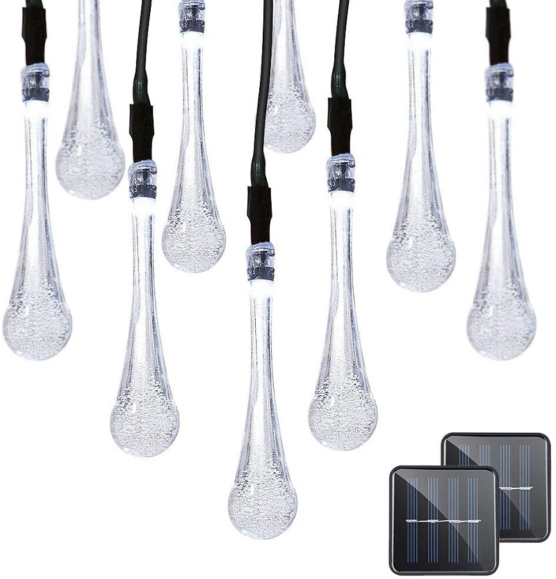 Solar SRC6M Solární světelný řetěz rampouch čistá bílá, 30LED/6 Metrů