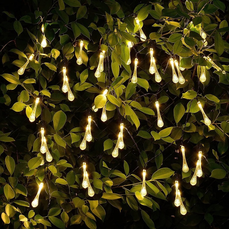 Solar SRT6M Solární světelný řetěz rampouch teplá bílá, 30LED/6 Metrů