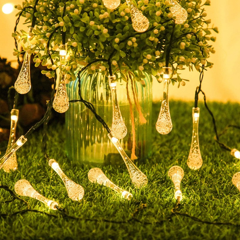 Solar SRT6M Solární světelný řetěz rampouch teplá bílá, 30LED/6 Metrů