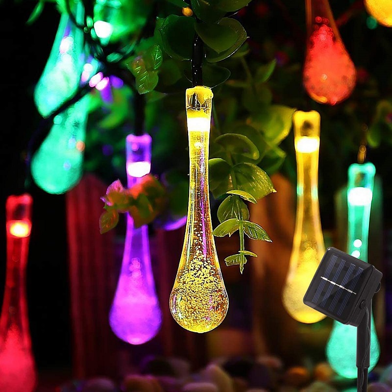 Solar SRR6M Solární světelný řetěz rampouch RGB, 30LED/6 Metrů