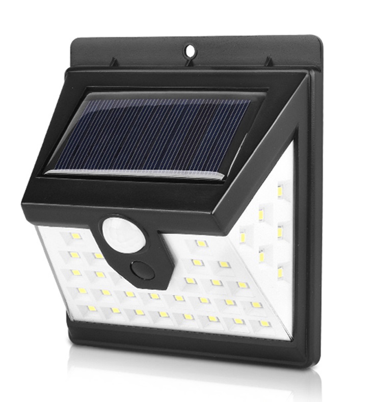 Solar SN40 Solární nástěnné světlo s PIR čidlem 40x LED