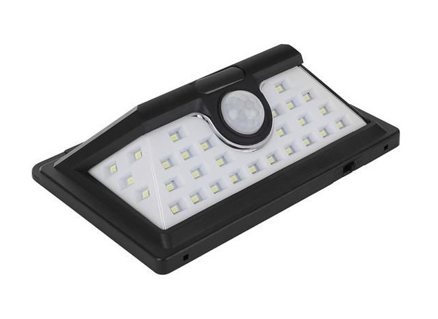 SOLAR S32 Solární nástěnné světlo s PIR čidlem 32x LED