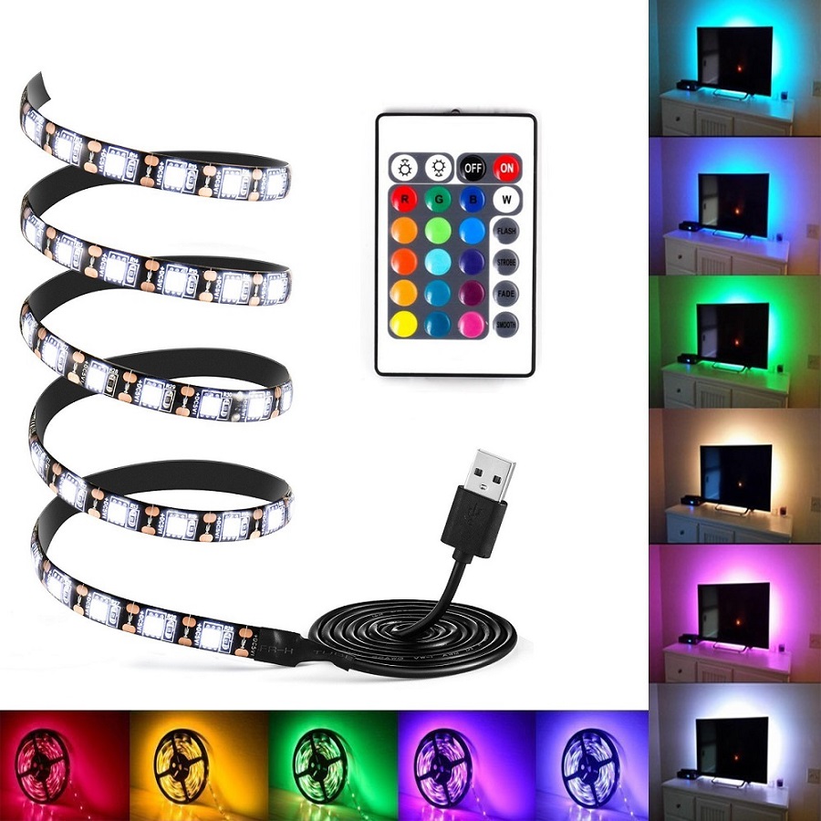 Lighting USB5533/24 LED pásek USB SMD5050 RGB 3 metry IP65