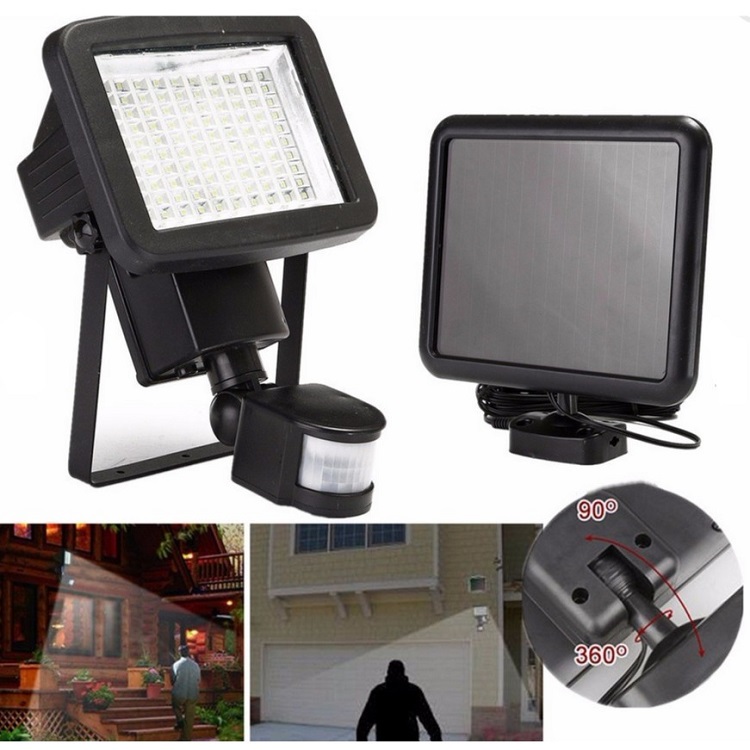 SL120  Solární reflektor 120x LED s PIR čidlem