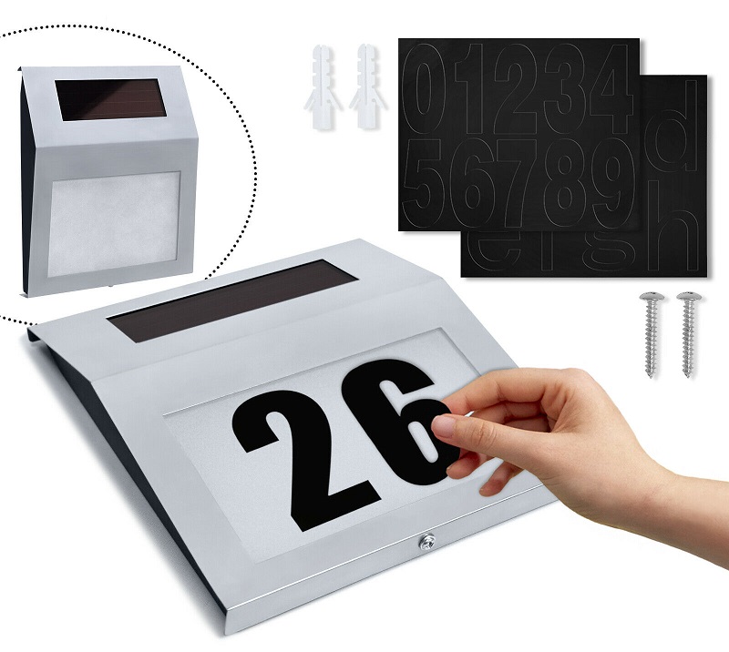 SOLAR 765/1 Solární světlo nerez velké