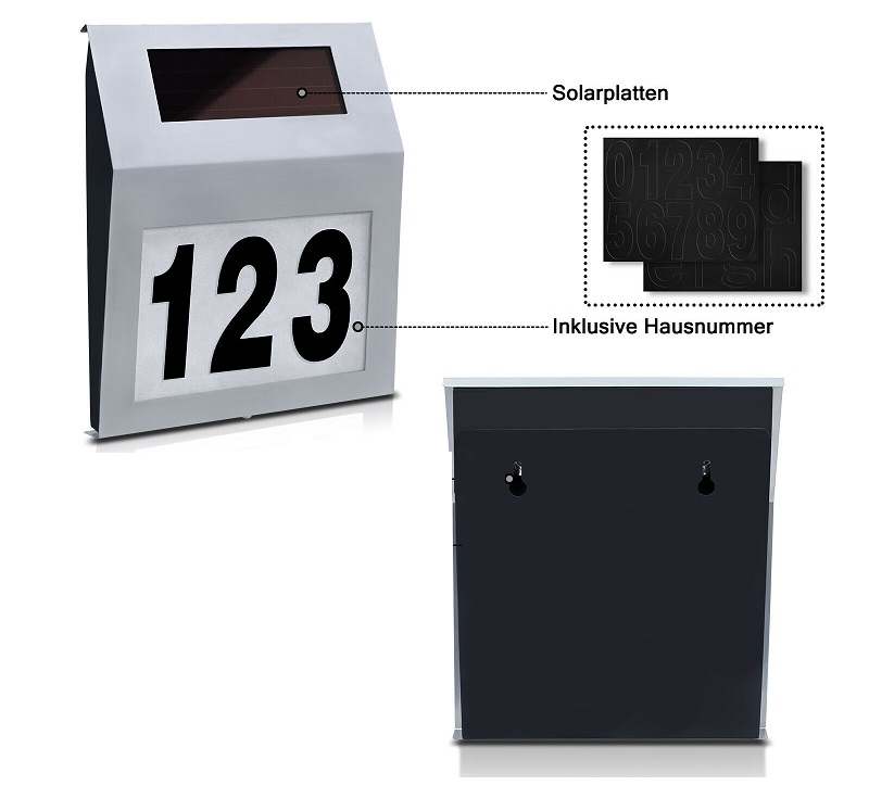 SOLAR 765/1 Solární světlo nerez velké