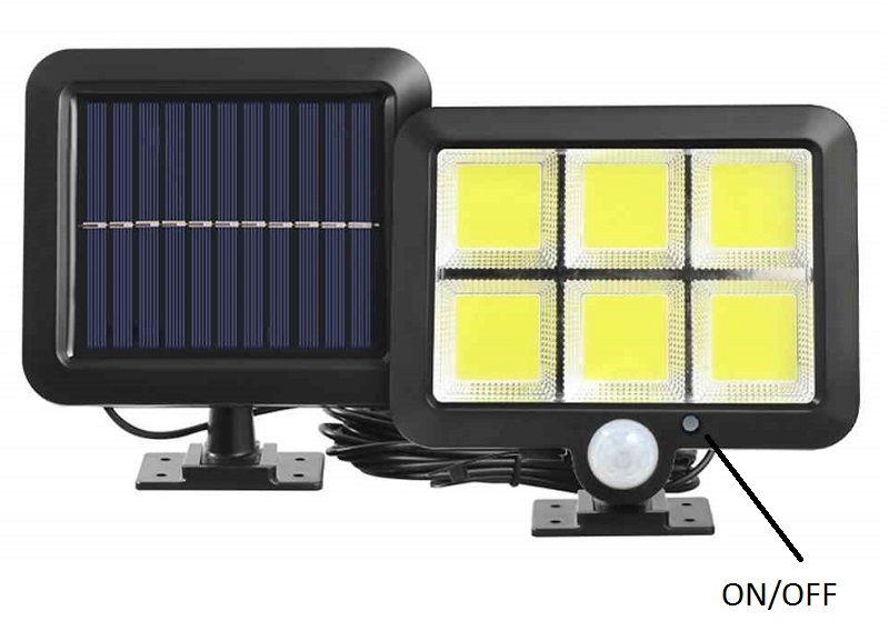 Solar SS120 solární systém s PIR čidlem 120x LED