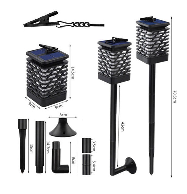 Solar SS12Z Solární zahradní světlo imitace ohně 12x LED