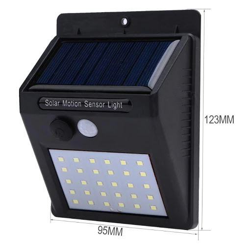 Solar SN30/2 Solární světlo s PIR čidlem pohybu 30x LED set 2 kusy