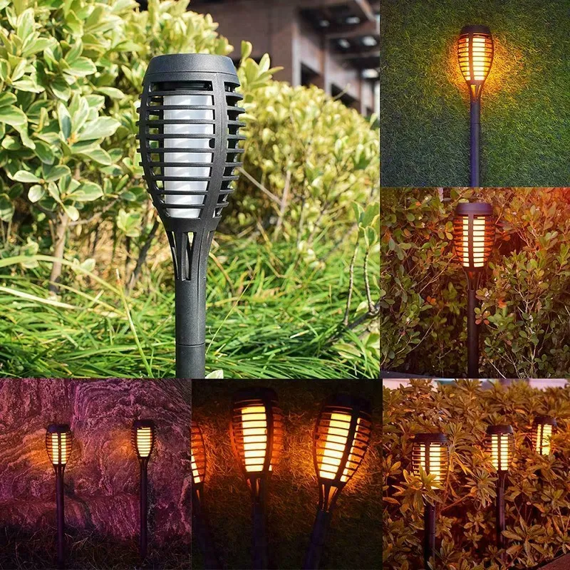 SOLAR S30/2 Solární lampa imitace ohně set 4 kusů