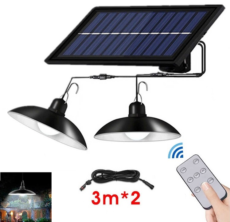 Solar SL30/2 Solární zahradní lampa čistá bílá 2x 30x LED