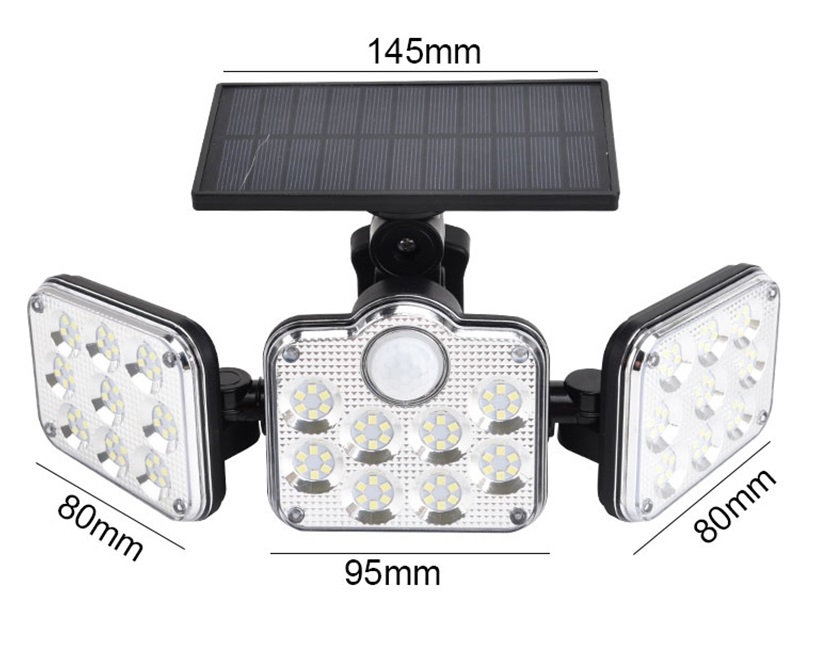 Solar 138 Zahradní solární světlo 138x LED