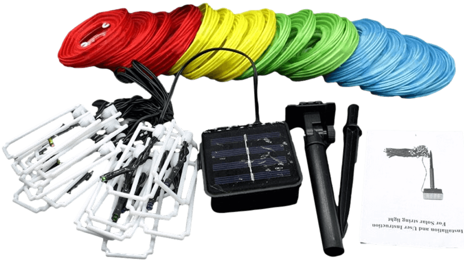 Solar 15/10 Solární vánoční řetěz lampiony, 1,5 metru 10x LED