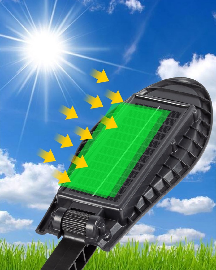 Solar 84 Solární světlo s PIR čidlem pohybu 84 LED čistá bílá
