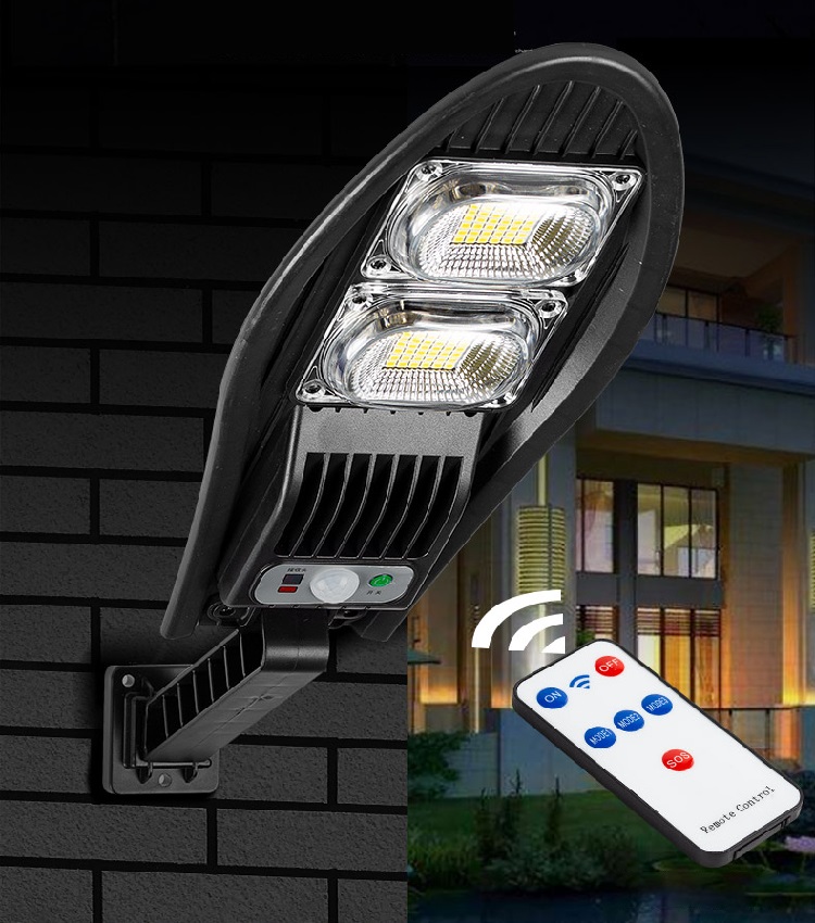 Solar 84 Solární světlo s PIR čidlem pohybu 84 LED čistá bílá