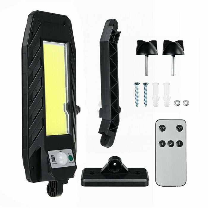 Solar COB-180 Solární lampa s PIR čidlem