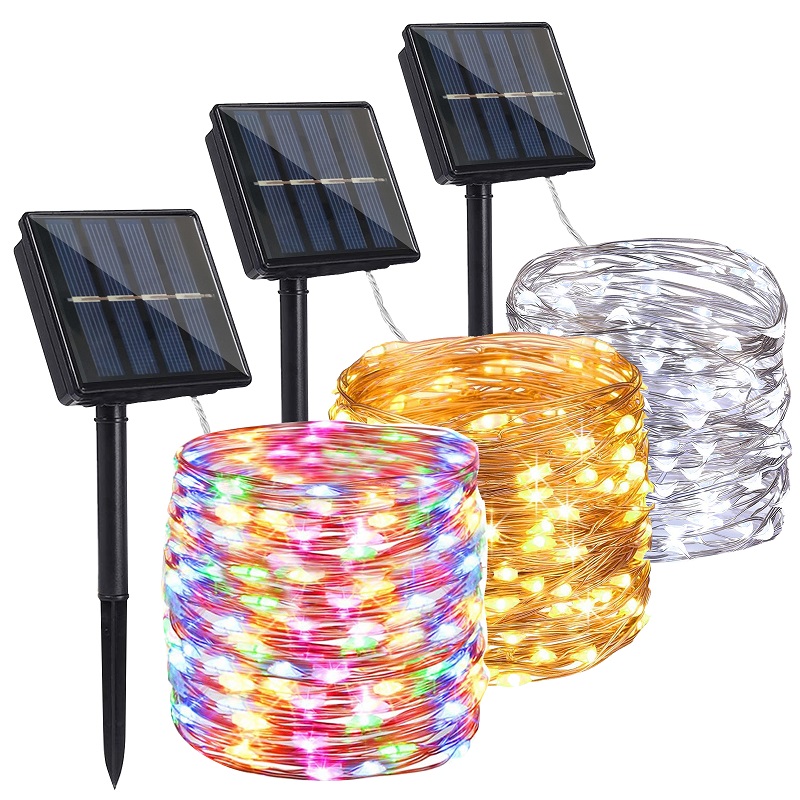 Solar SS22/T Solární světelný had teplá bílá, 200LED/20M