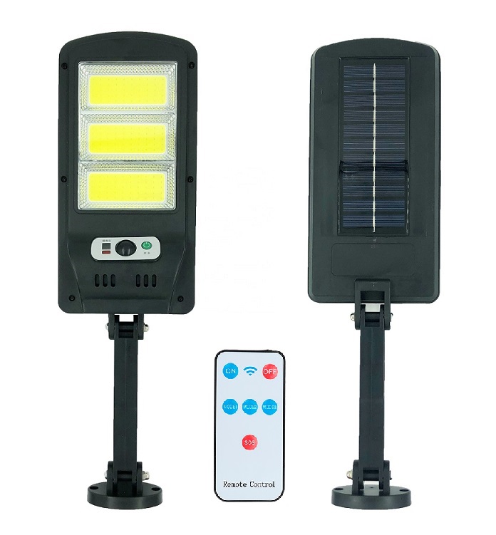 Solar 150/2 Solární světlo s PIR čidlem pohybu 150 LED čistá bílá set 2 kusů