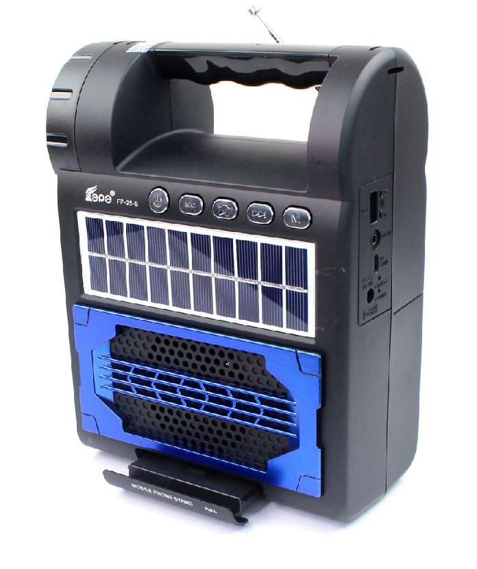 Speaker FP-25-S, Solární rádio, Bluetooth reproduktor, LED světlo