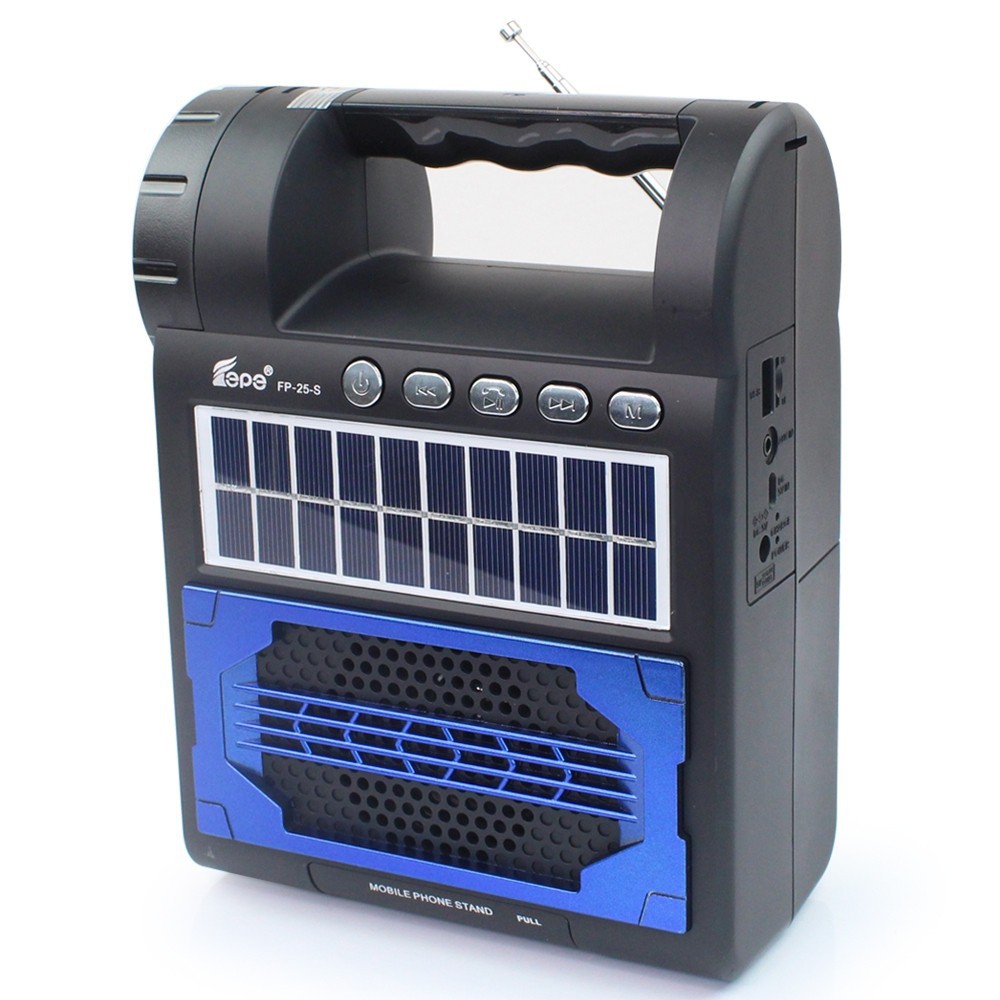 Speaker FP-25-S, Solární rádio, Bluetooth reproduktor, LED světlo