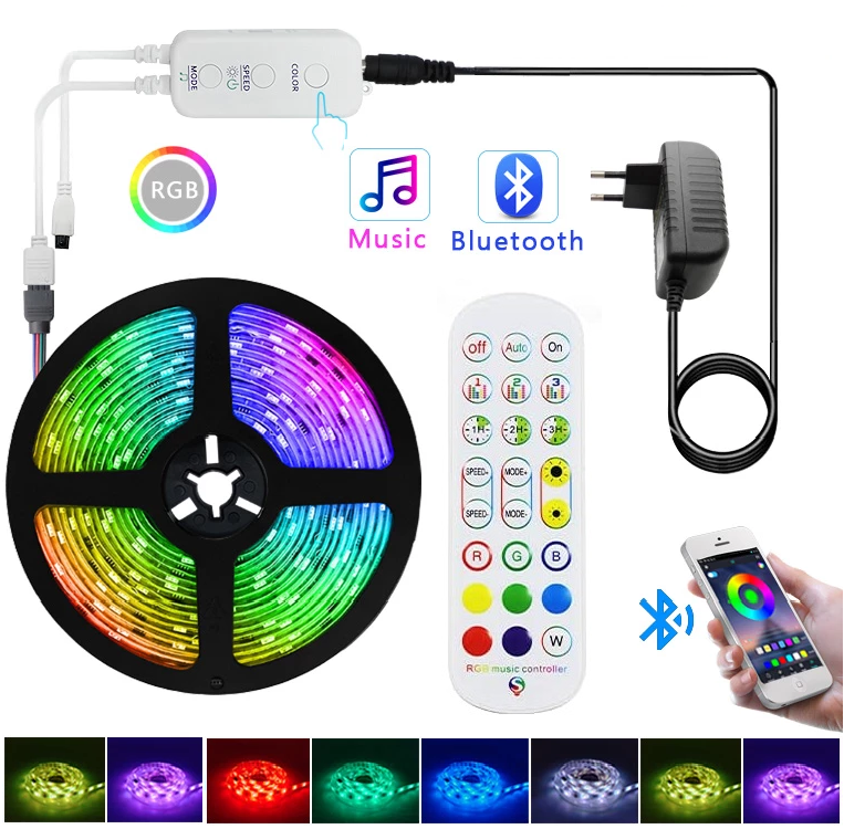 Lighting 5005/B20 LED pásek RGB 5050 5 metrů Bluetooth IP20