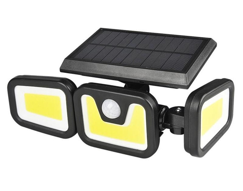 Solar P100/74 Solární LED světlo s PIR čidlem pohybu 100x LED COB 