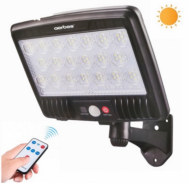 Solar 152 Solární LED světlo s PIR čidlem 152x LED