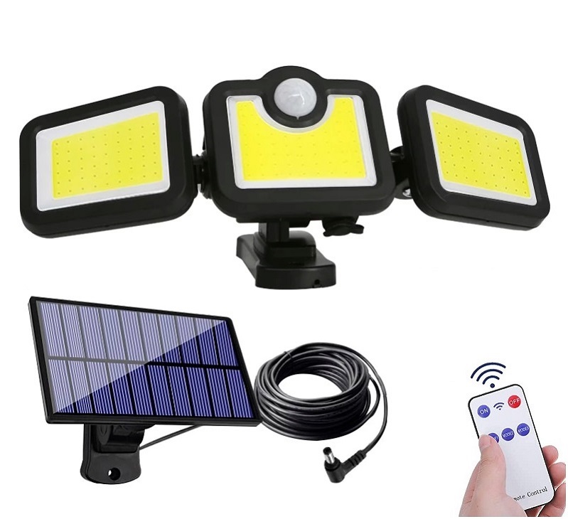 Solar 171/D Zahradní solární světlo dálkový ovladač 171x LED COB