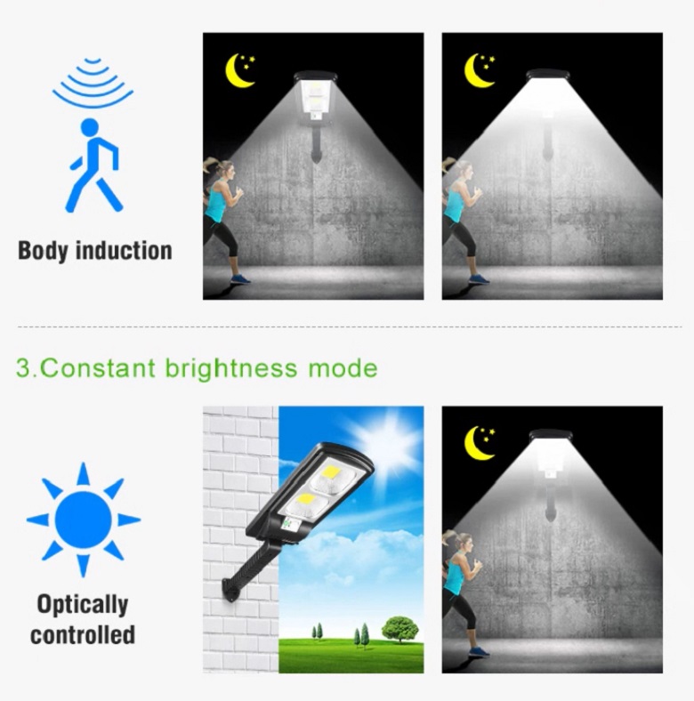 Solar S/52 Solární zahradní lampa 2x LED COB čistá bílá